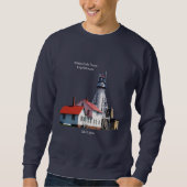 Sweatshirt Chemise Whitefish Point Lighthouse foncée (Devant)