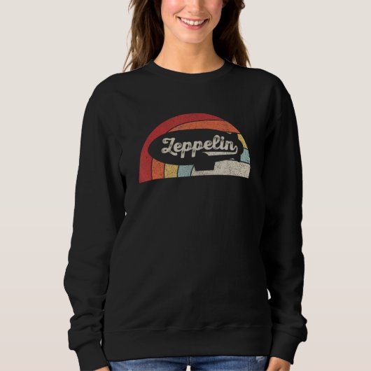 Sweatshirt Chemise Zeppelin Vintage Rétro Dirigible Ai (Devant)