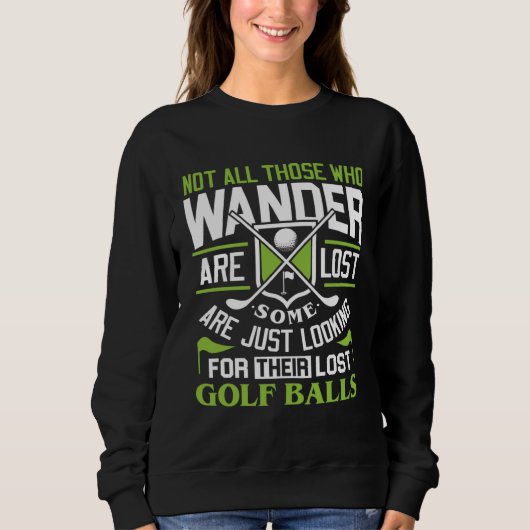 Sweatshirt Chemises de golf drôles Tee de golf pour hommes Fe (Devant)