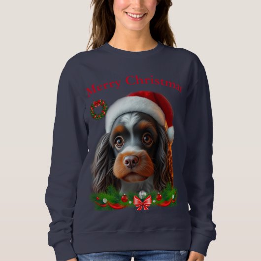 Sweatshirt Chemises de Noël pour chiens mignons (Devant)