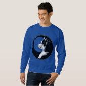 Sweatshirt Chemises enrouées de chien de traîneau de (Devant entier)