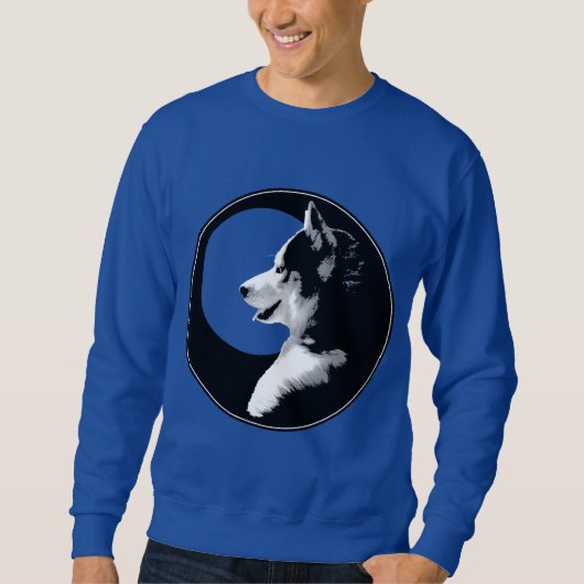 Sweatshirt Chemises enrouées de chien de traîneau de (Devant)