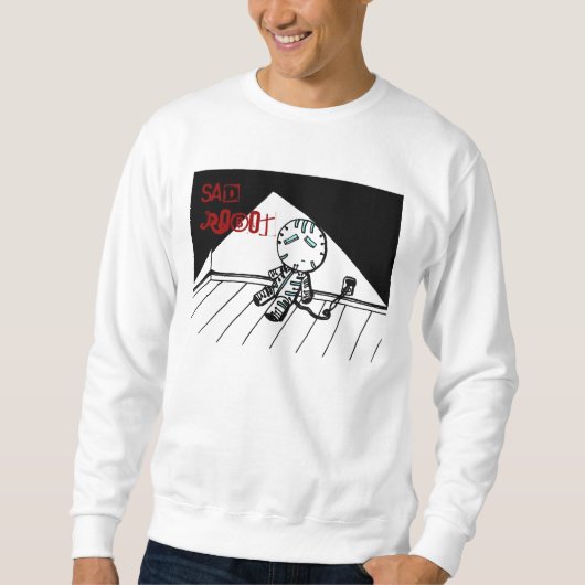 Sweatshirt Chemises robots tristes (Devant)