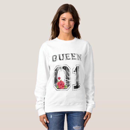 Sweatshirt Chemises royales et queen (Devant entier)