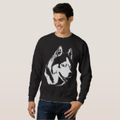 Sweatshirt Chemises unisexes de chien de chemises de chemises (Devant entier)