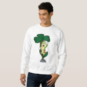 Sweatshirt Chenille avec feuille (Devant entier)