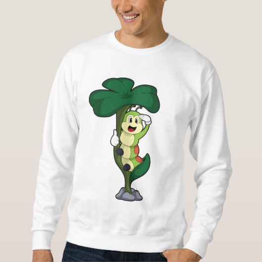 Sweatshirt Chenille avec feuille (Devant)