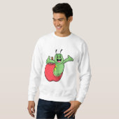 Sweatshirt Chenille avec pomme (Devant entier)