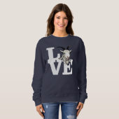 Sweatshirt CHÈQUE | Rétro L O V E (Devant entier)