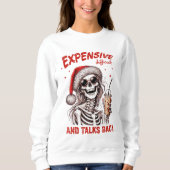 Sweatshirt cher difficile et parle de noël (Devant)