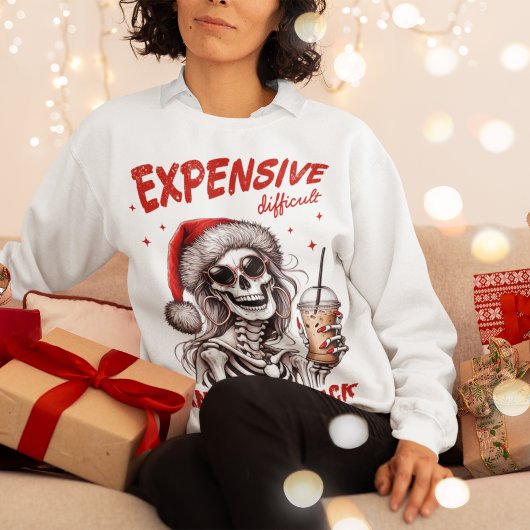 Sweatshirt cher difficile et parle de noël