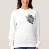 Sweatshirt Cher minuscule homme derrière moi Inspirationnel (Devant)