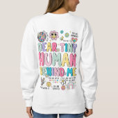 Sweatshirt Cher minuscule homme derrière moi Inspirationnel (Dos)