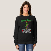Sweatshirt Cher Père Noël avant que j'explique combien savez- (Devant entier)