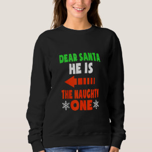 Sweatshirt Cher Père Noël Il Est Le Mauvais Couples Amusants