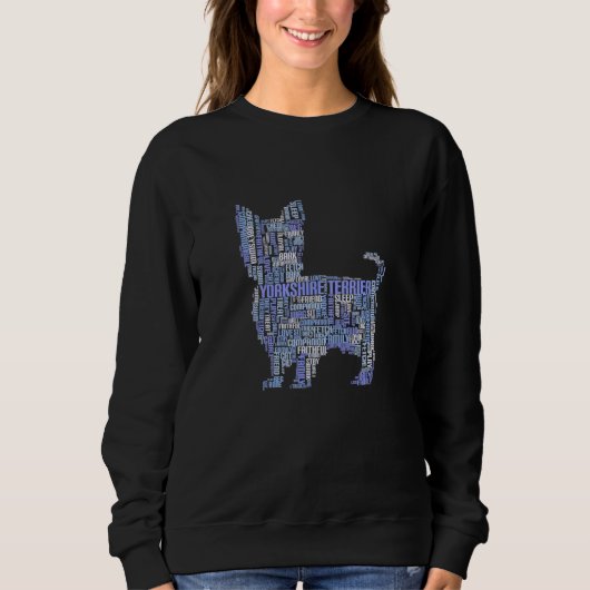 Sweatshirt Cher Yorkshire Terrier Chien Chien Chien Chien Chi (Devant)