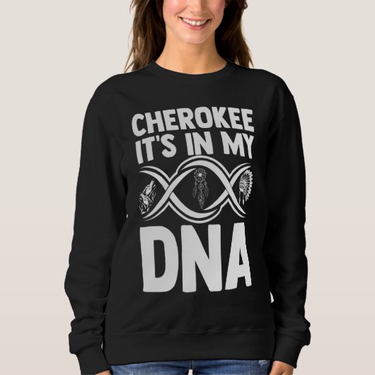 Sweatshirt Cherokeedna Amérindien Head (Devant)