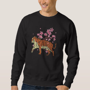 Sweatshirt Cherry Blossom Animal Sakura Flower Predator Wild