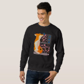 Sweatshirt Cherry Blossom Fox Japonais Cherry Flower (Devant entier)