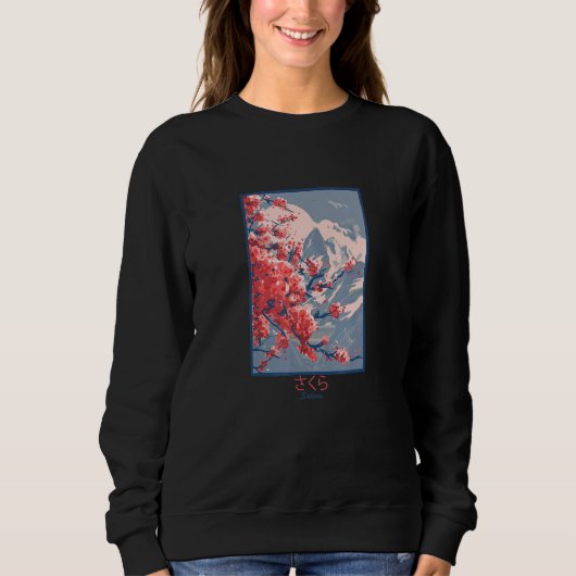 Sweatshirt Cherry Blossom Sakura (Devant)