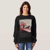 Sweatshirt Cherry Blossom trees pink shades of countryside hi (Devant entier)