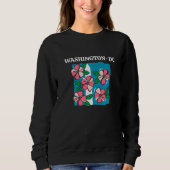 Sweatshirt Cherry Blossom Washington Monument Washington DC S (Devant)