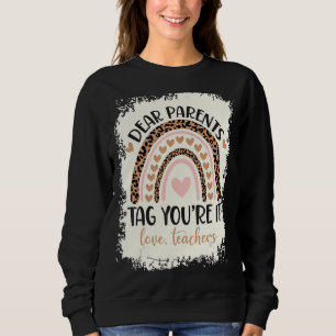 Sweatshirt Chers parents Balise Vous êtes ça l'amour Enseigna