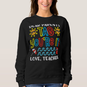 Sweatshirt Chers parents Étiquette Vous êtes ça l'amour Ensei