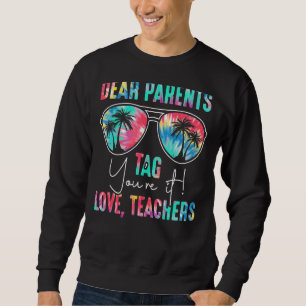 Sweatshirt Chers parents Étiquette Vous êtes ça l'amour Ensei