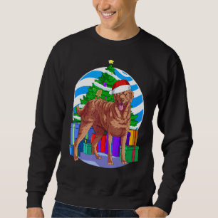 Sweatshirt Chesapeake Bay Retriever Cute Père Noël Christmas