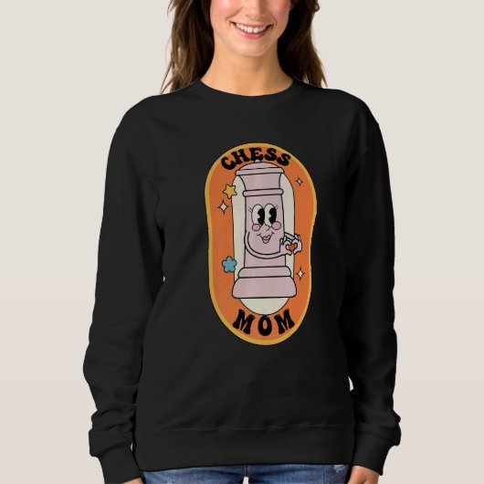 Sweatshirt Chess Chess player Mom Mother (Devant)