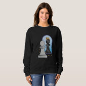 Sweatshirt chess figure king game queen horse pieces knight R (Devant entier)