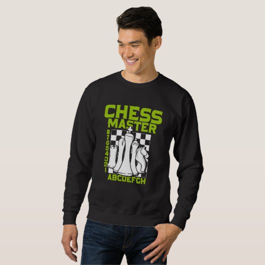 Sweatshirt Chess Master Chess Board Pieces Checkmate Grandmas (Devant entier)