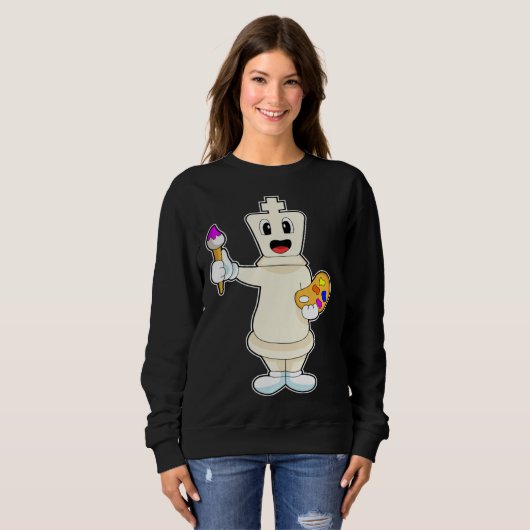 Sweatshirt Chess piece King Chess Board game (Devant entier)