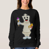 Sweatshirt Chess piece King Chess Board game (Devant)