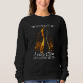 Sweatshirt Chess Player Chess Board I Play Chess and know thi (Devant)
