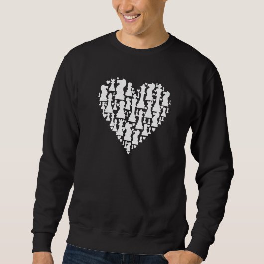Sweatshirt Chess player Chess Master Chess Heart Chess (Devant)