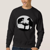 Sweatshirt Chess Player  Dog Cat Chess Motif (Devant)