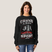 Sweatshirt Chess  Quotes Humour Sayings Grip (Devant entier)