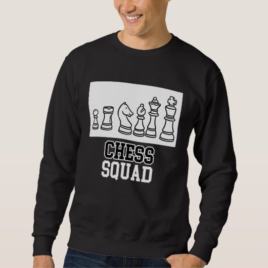 Sweatshirt Chess Squad  Quote Checkmate (Devant)