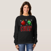 Sweatshirt Chest Nuts Matching Chestnuts  Christmas Couples C (Devant entier)