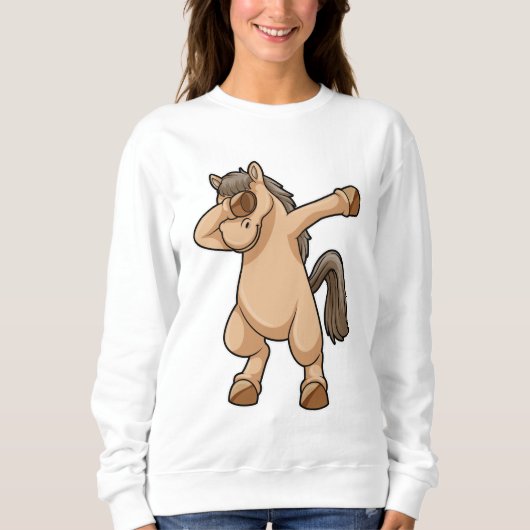 Sweatshirt Cheval à Hip hop Dance Dab (Devant)
