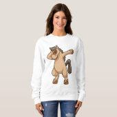 Sweatshirt Cheval à Hip hop Dance Dab (Devant entier)