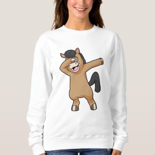 Sweatshirt Cheval à Hip hop Dance Dab (Devant)