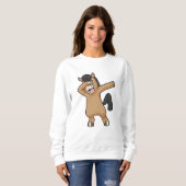 Sweatshirt Cheval à Hip hop Dance Dab (Devant entier)