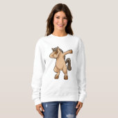 Sweatshirt Cheval à Hip hop Dance Dab (Devant entier)
