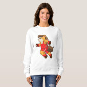 Sweatshirt Cheval à la course (Devant entier)