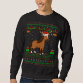 Sweatshirt Cheval Amant Santa Chapeau Correspondant Cheval la (Devant)