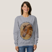 Sweatshirt Cheval arabe Fierté arabe (Devant entier)