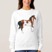 Sweatshirt Cheval arabe Pinto (Devant)
